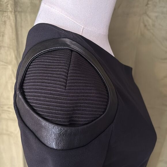 VERSACE Black One Shoulder Long Sleeve Cocktail Dress - Picture 10 of 15